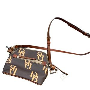 Dooney & Bourke nwt small dome satchel bag with logo design and long strap